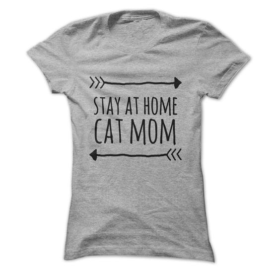 Stay at home cat mom shirt katten
